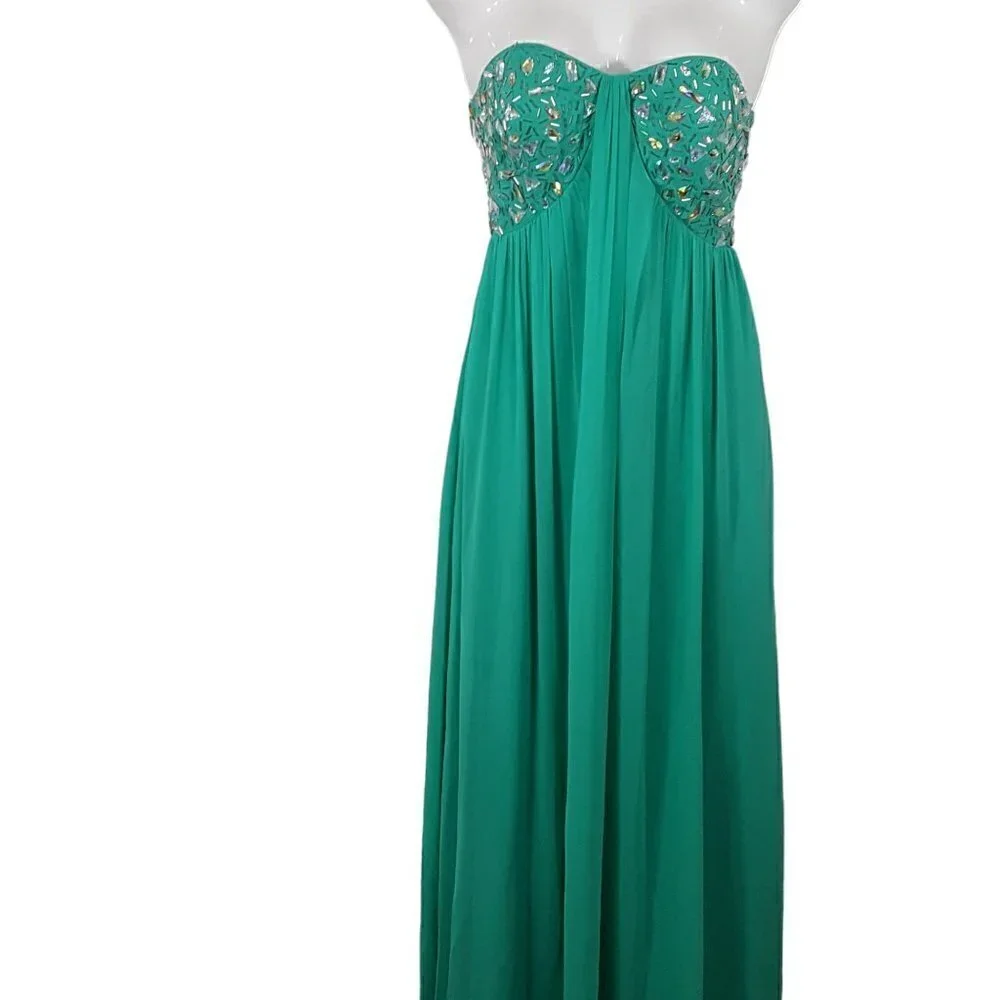 MORGAN & CO CHIFFON DRESS - Picture 5 of 10